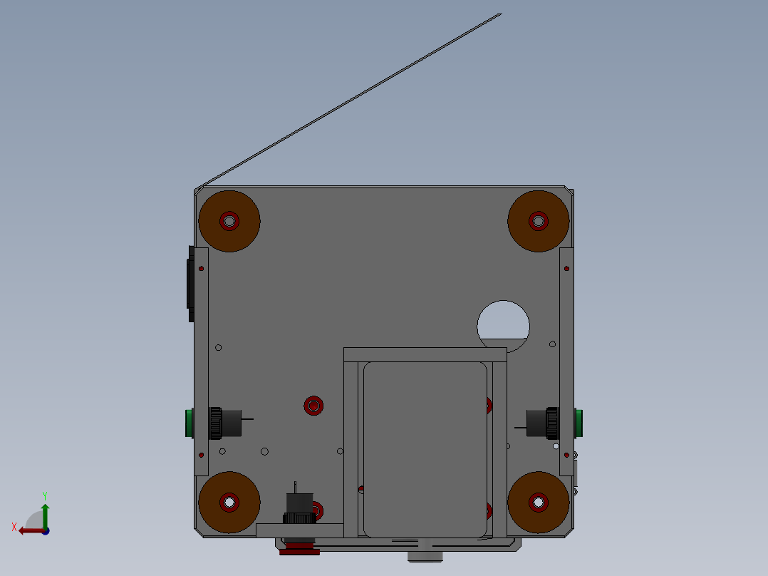 半自动裁切治具组装sw17可编辑后视图