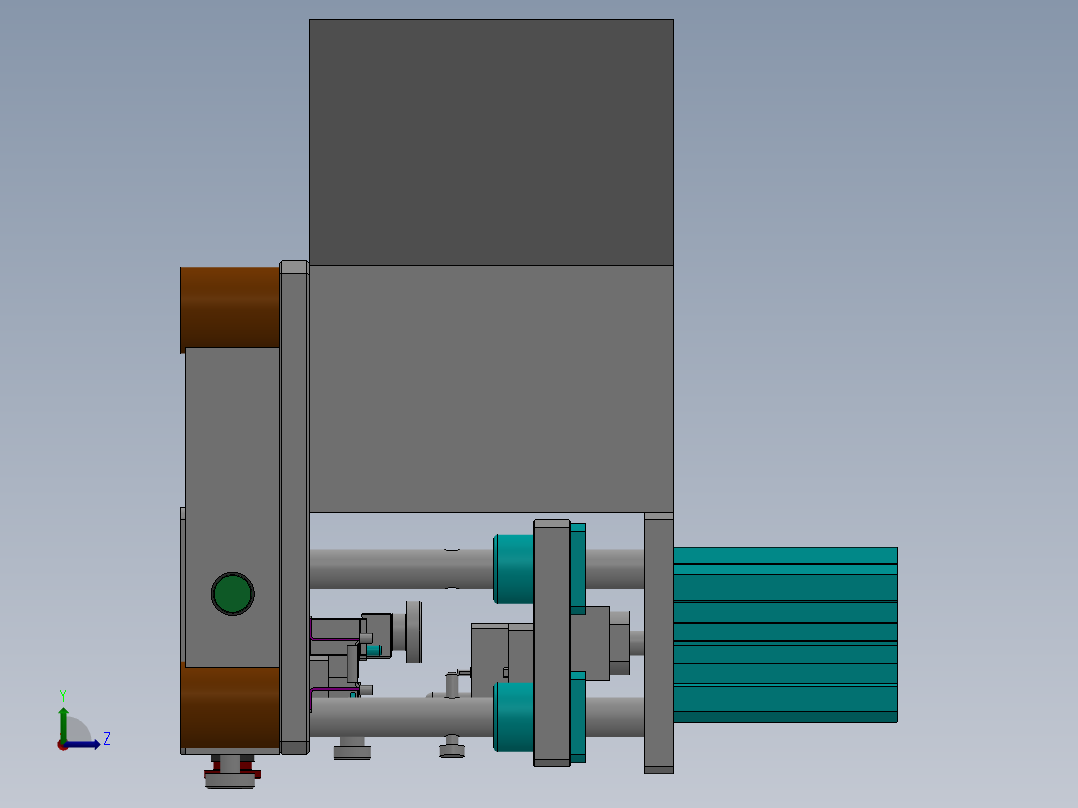 半自动裁切治具组装sw17可编辑左视图