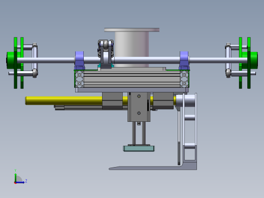 机械臂抓手-可同进抓取产品及栈板sw18可编辑左视缩略图
