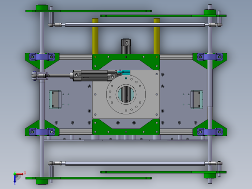 机械臂抓手-可同进抓取产品及栈板sw18可编辑俯视缩略图
