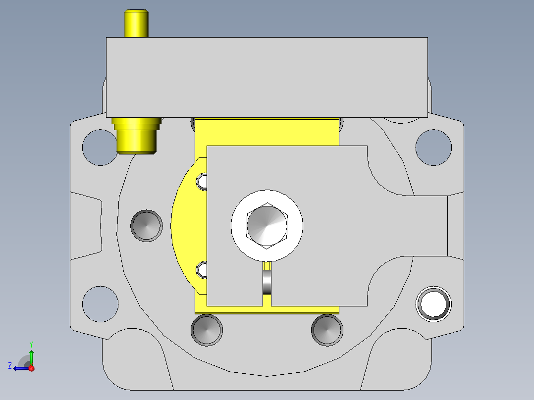 料架依次进给机构右视图