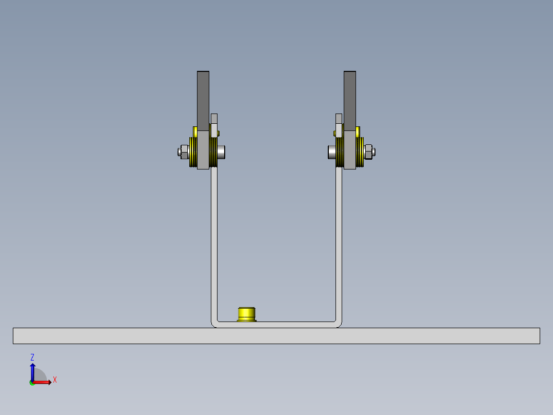 偏移机构前视图