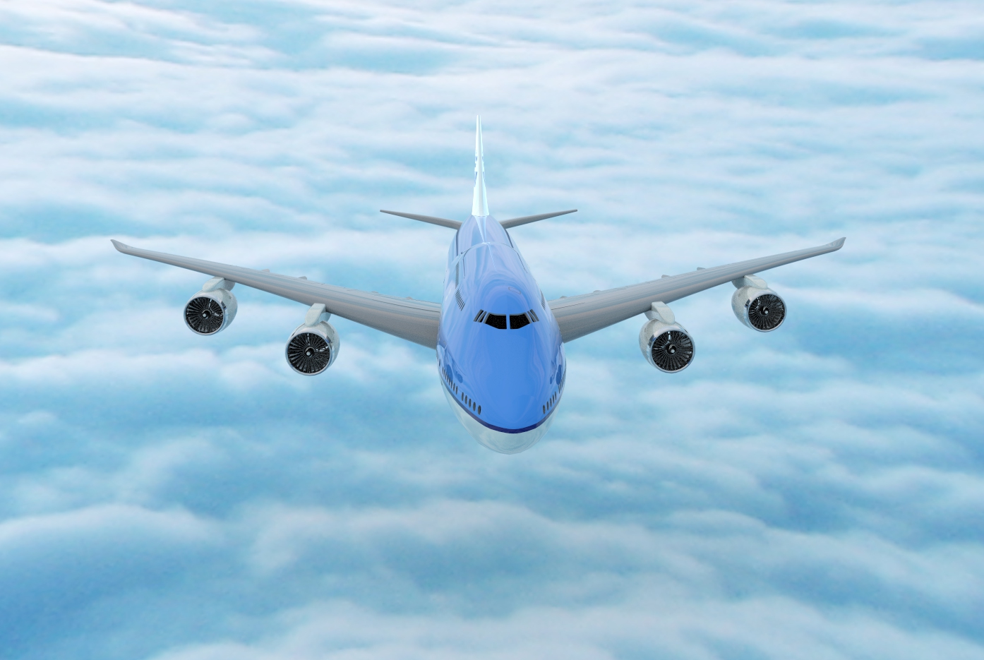 波音Boeing-747 8-klm飞机简易模型3D图纸 STP IGS格式