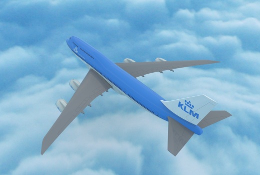 波音Boeing-747 8-klm飞机简易模型3D图纸 STP IGS格式缩略图