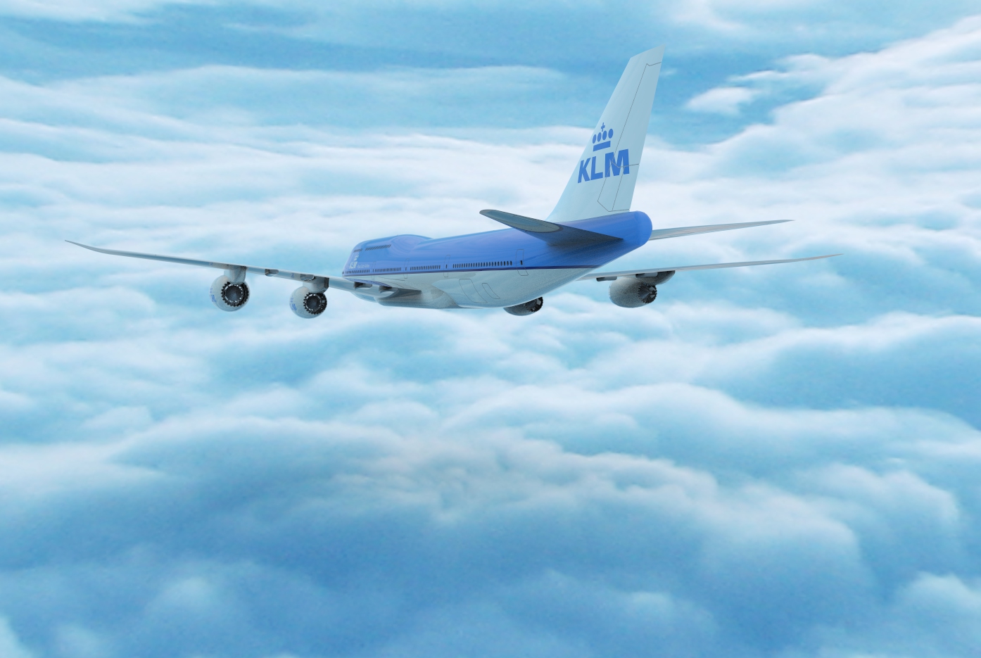 波音Boeing-747 8-klm飞机简易模型3D图纸 STP IGS格式