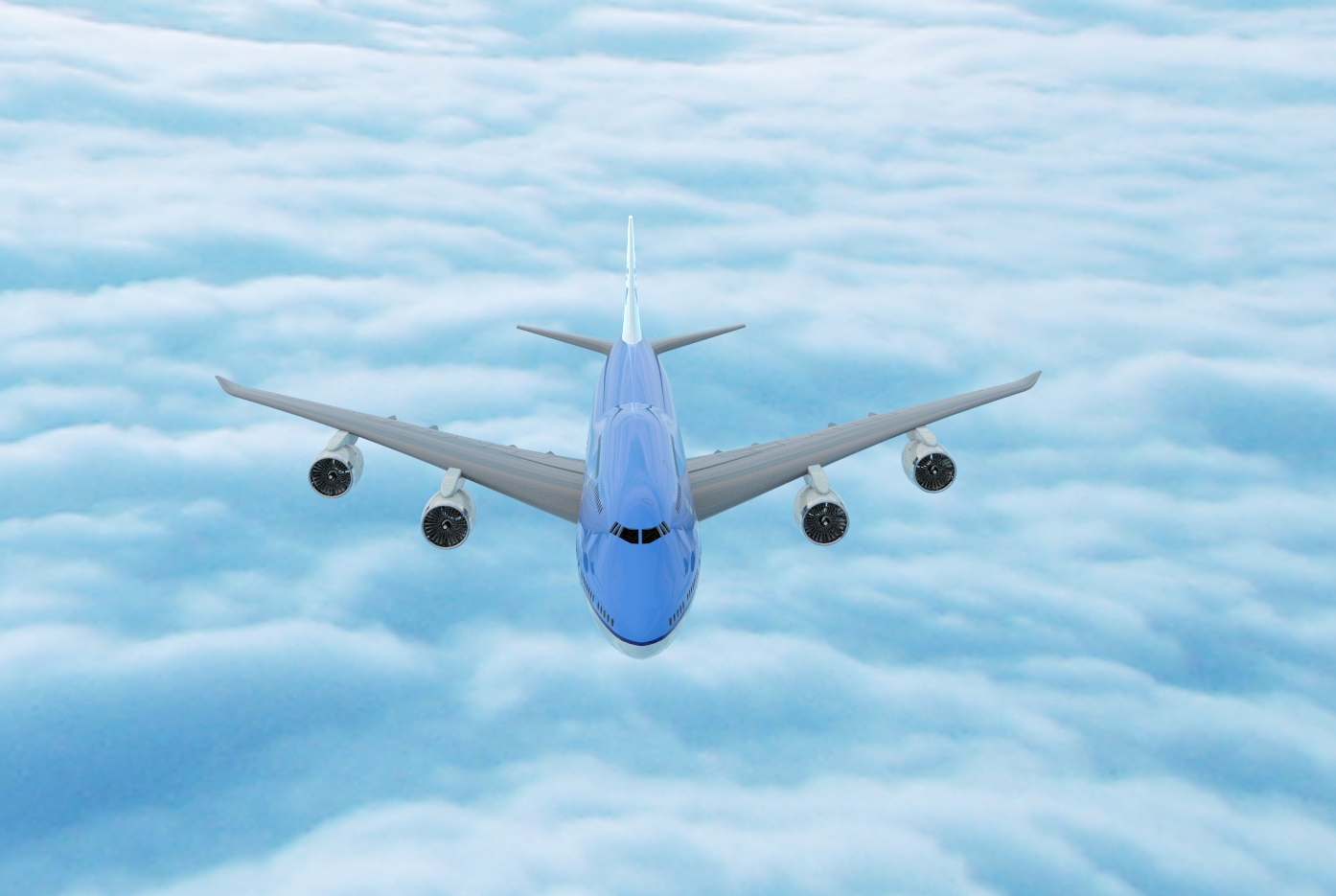 波音Boeing-747 8-klm飞机简易模型3D图纸 STP IGS格式