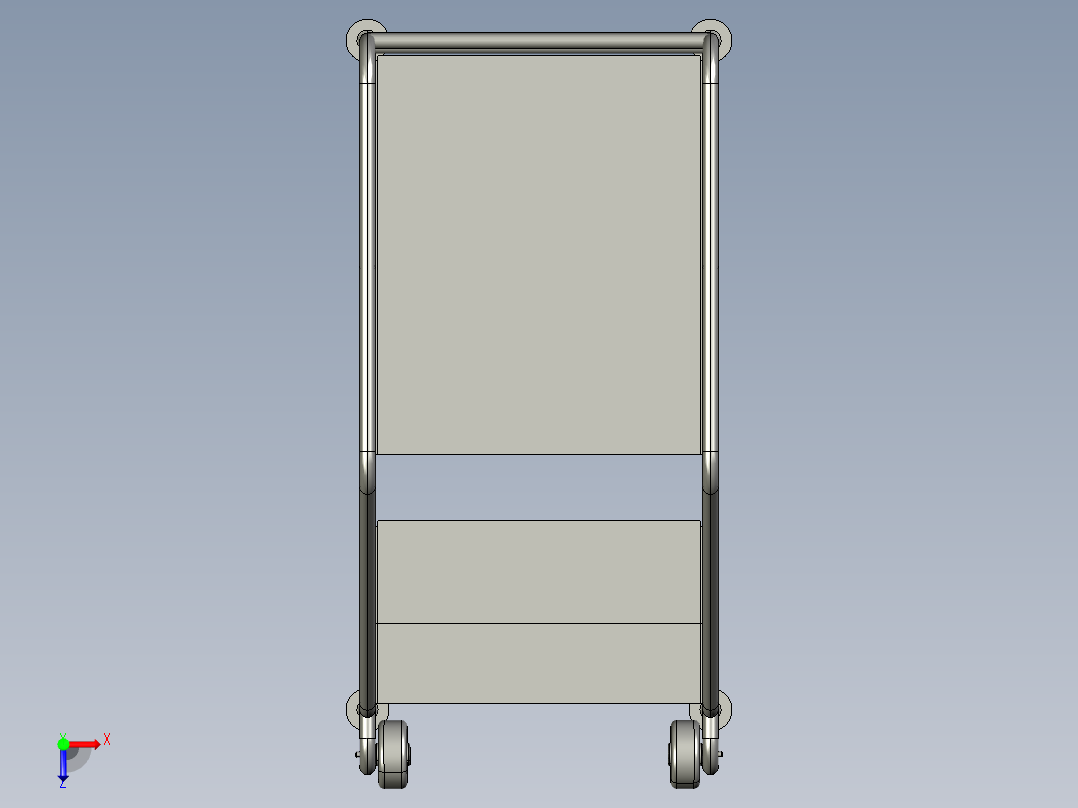 移动平台7703D模型俯视图