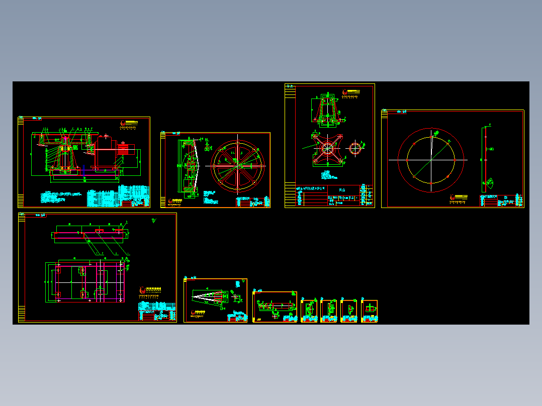 圆盘给料机Y4410-00全套制作图