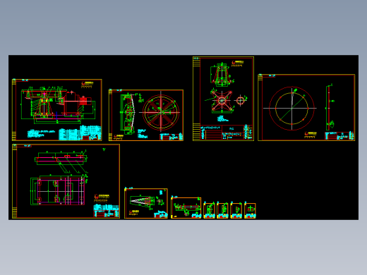 圆盘给料机Y4410-00全套制作图