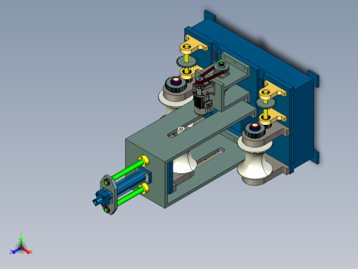 弯管机设计3D图纸+CAD2D图+说明 大直径管材折弯机PROE图纸3d模型