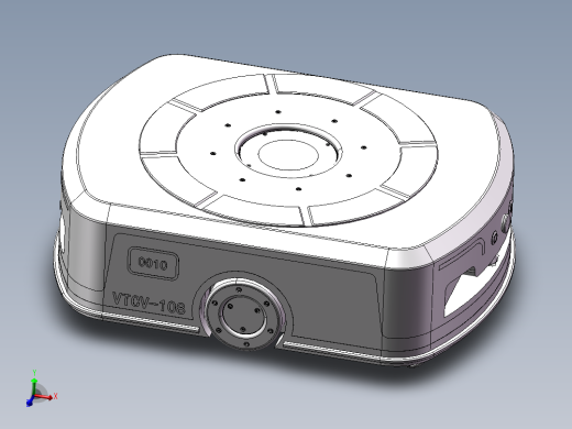 仓储搬运agv小车3d图纸 二维码导航AGV自动引导运输AGV小车3d模型