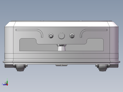 仓储搬运agv小车3d图纸 二维码导航AGV自动引导运输AGV小车3d模型右视缩略图