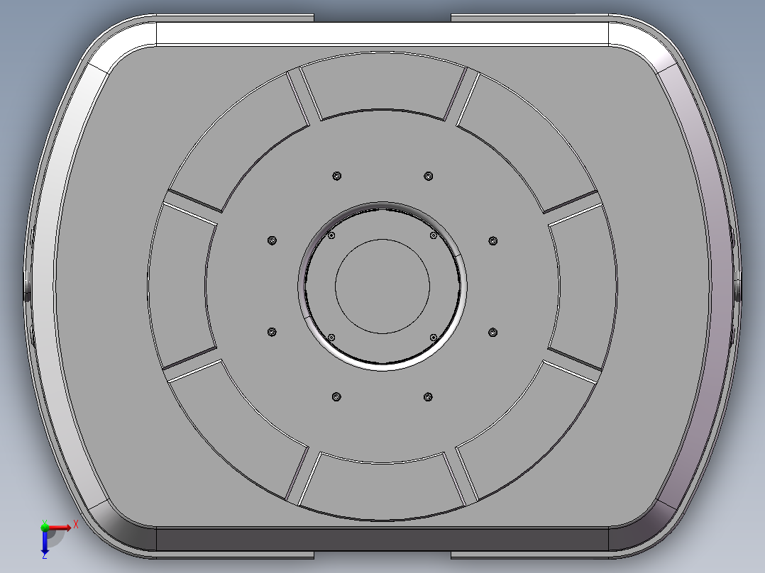 仓储搬运agv小车3d图纸 二维码导航AGV自动引导运输AGV小车3d模型俯视图