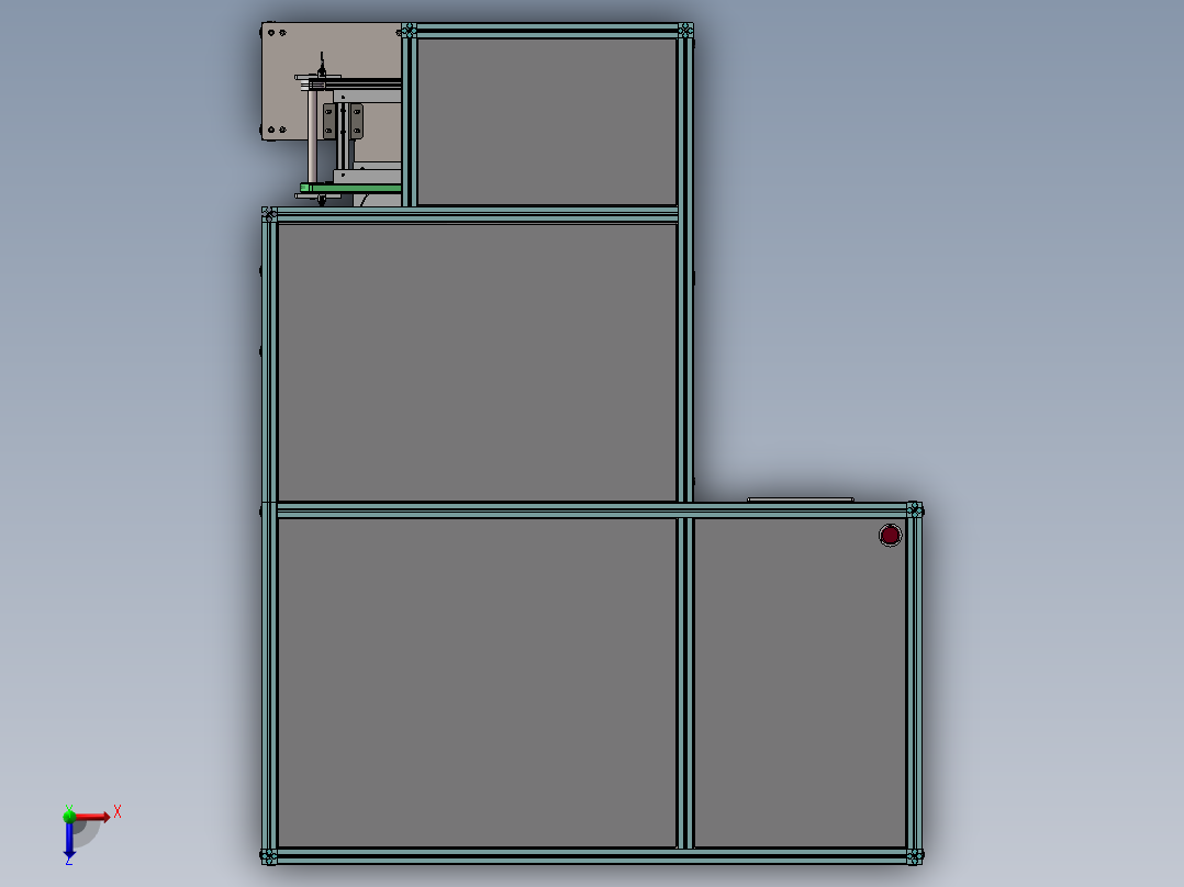 B16_自动化零件插针机俯视图