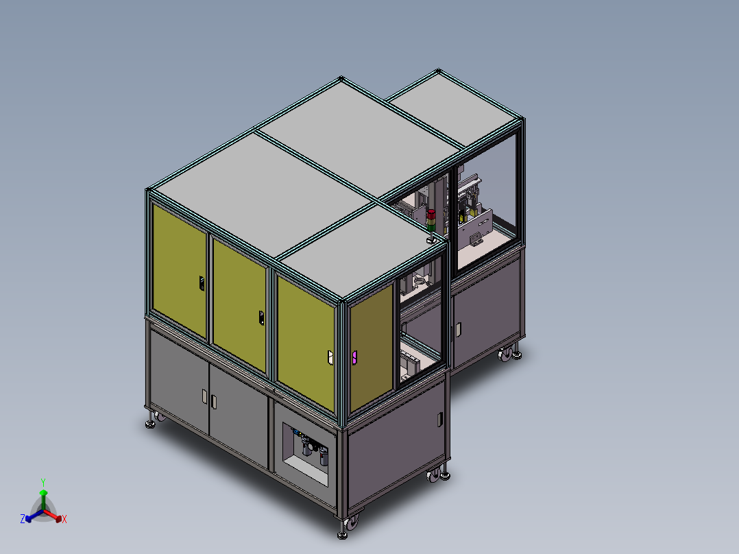 B16_自动化零件插针机正等轴测图