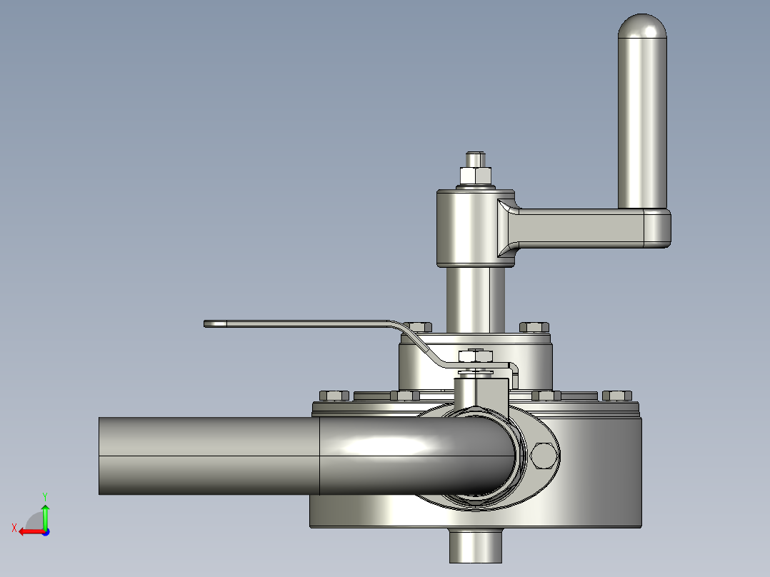 手动旋转燃油泵后视图