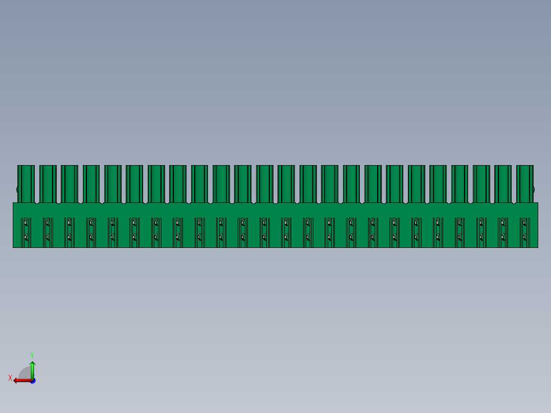 DEGSON 15EDG 系列 3.81mm 插拔式接线端子-15EDGA-3.81-xxP-14-00AH后视图