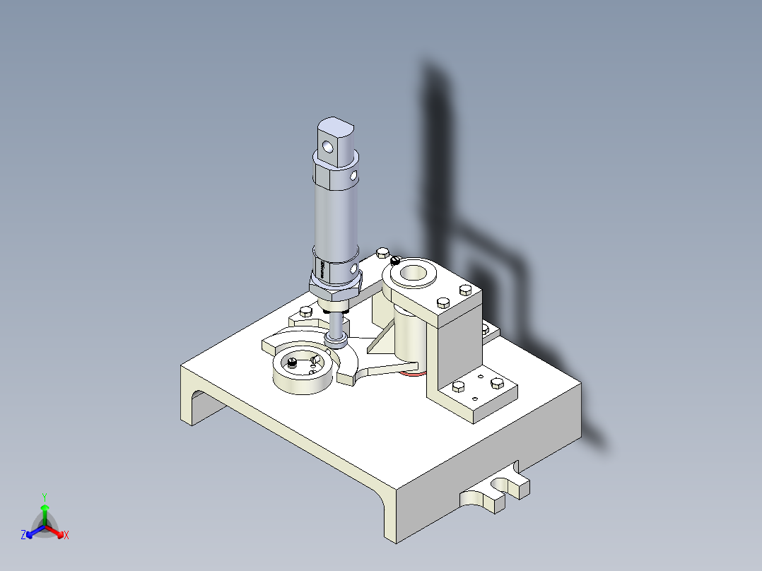 倒挡变速叉钻16孔夹具含三维二维说明书