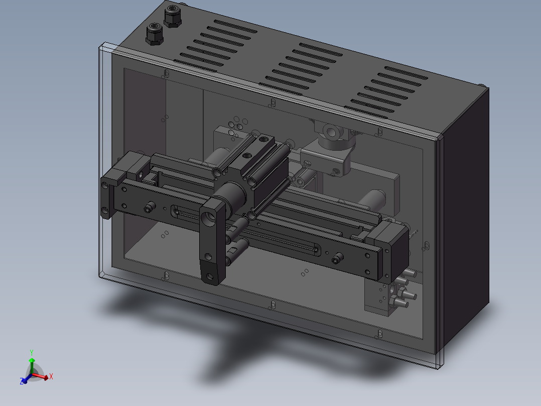 SolidWorks气动顶出机设计图纸