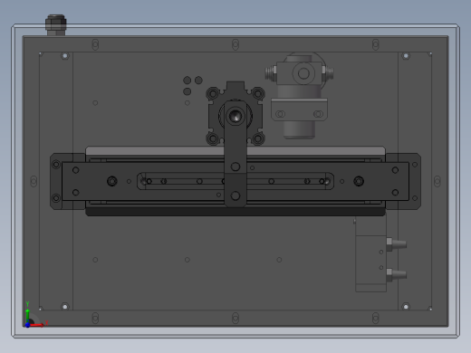SolidWorks气动顶出机设计图纸前视缩略图
