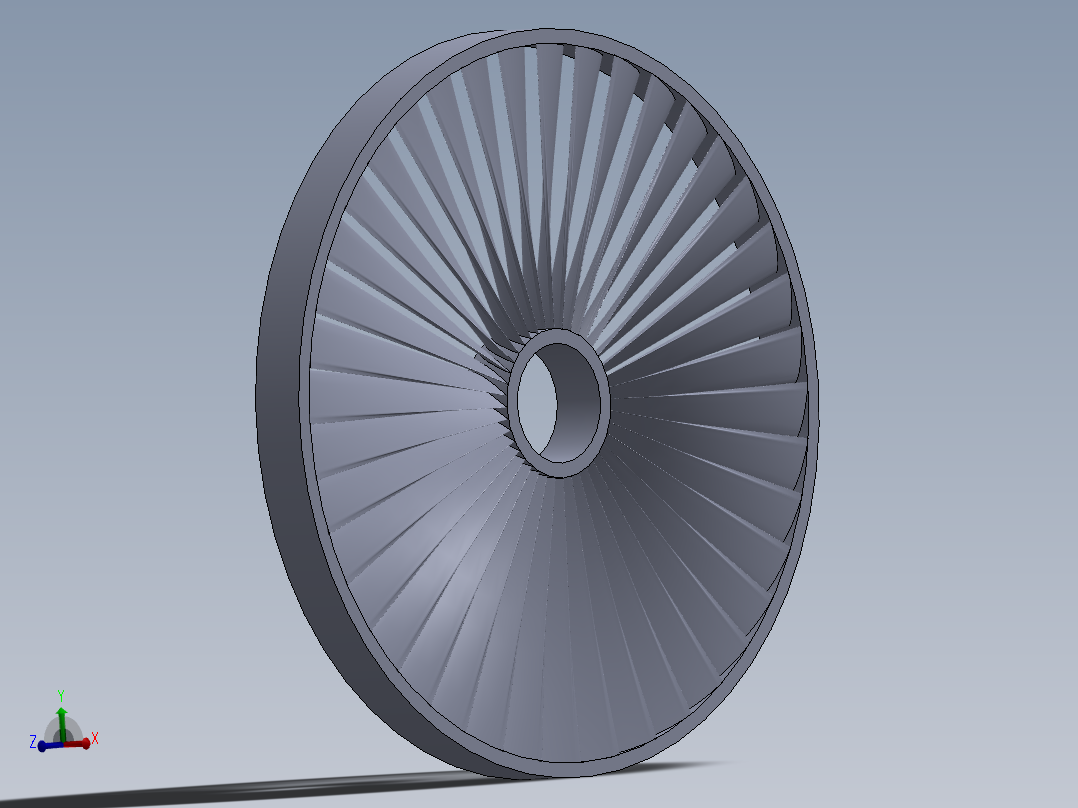 ateam 涡轮叶片组---模型格式为 sw