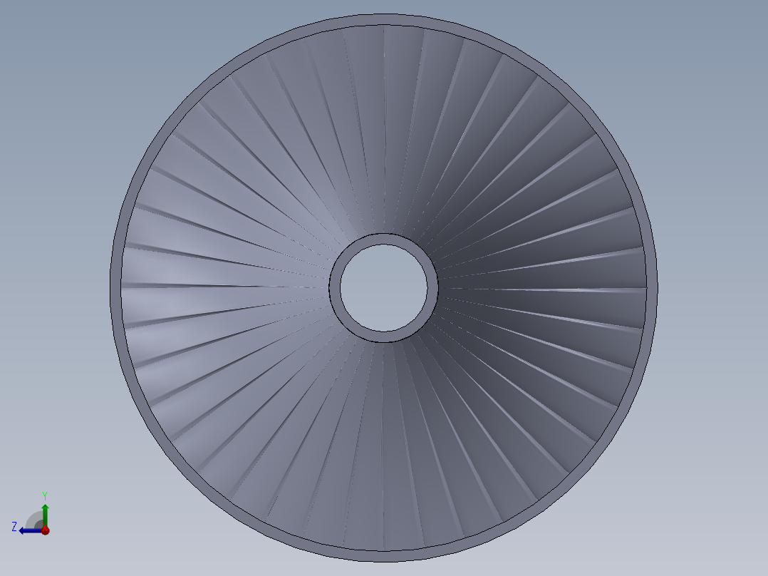 ateam 涡轮叶片组---模型格式为 sw右视图