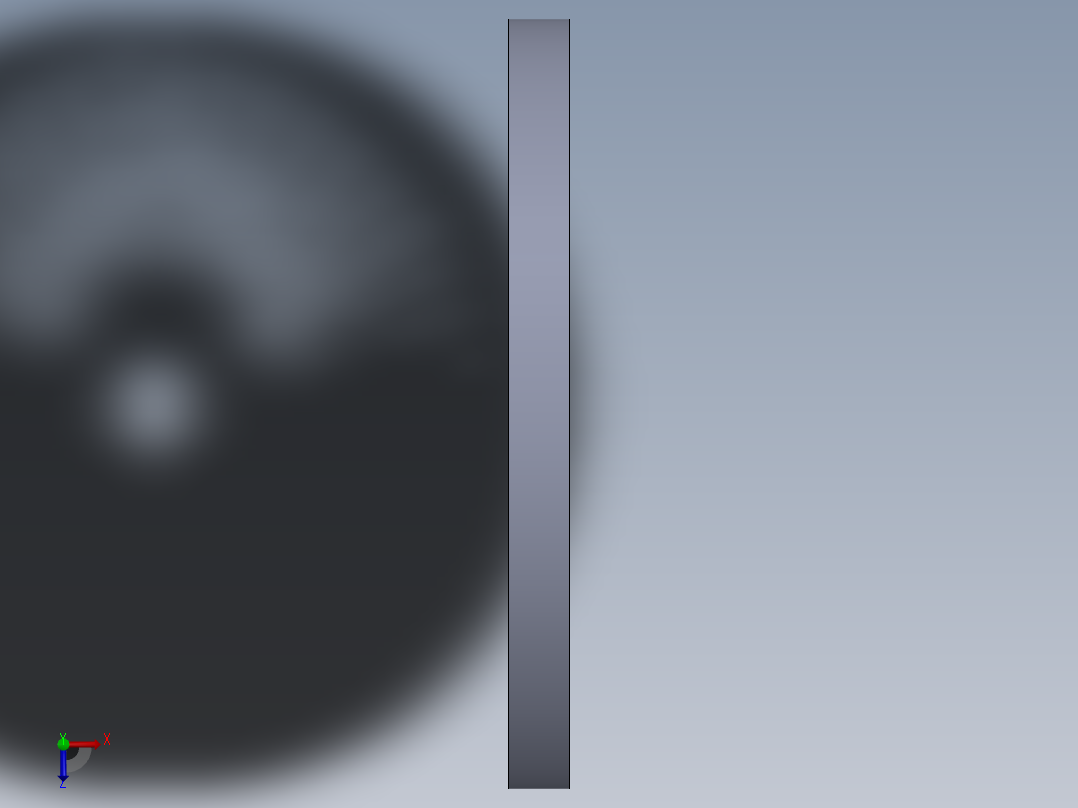 ateam 涡轮叶片组---模型格式为 sw俯视图