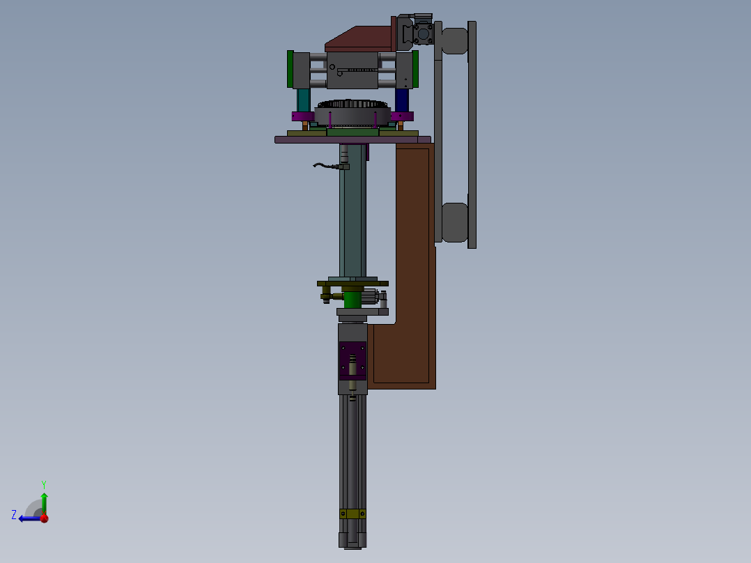 电机装配机构（组装机）右视图
