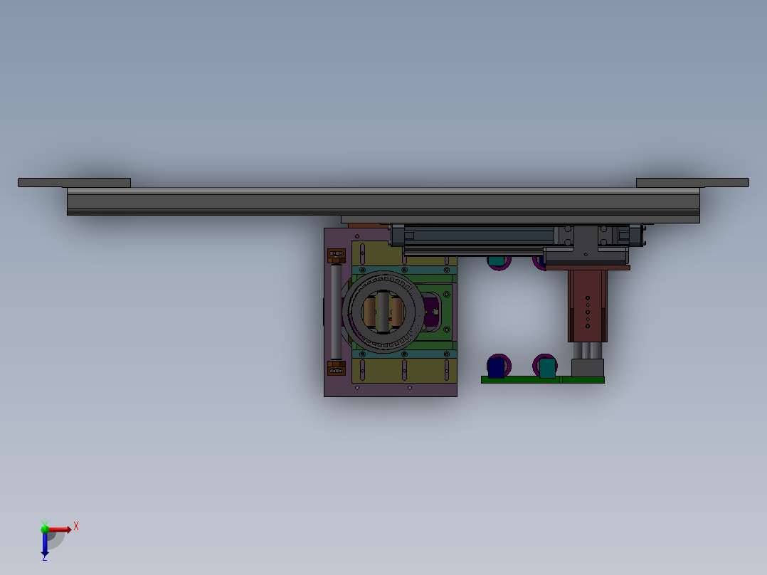 电机装配机构（组装机）俯视图