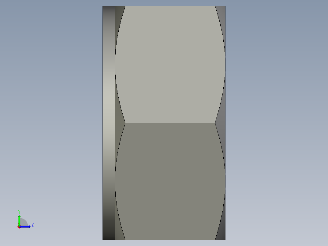 卡套式工业通用硬管接头20_bu-s左视图