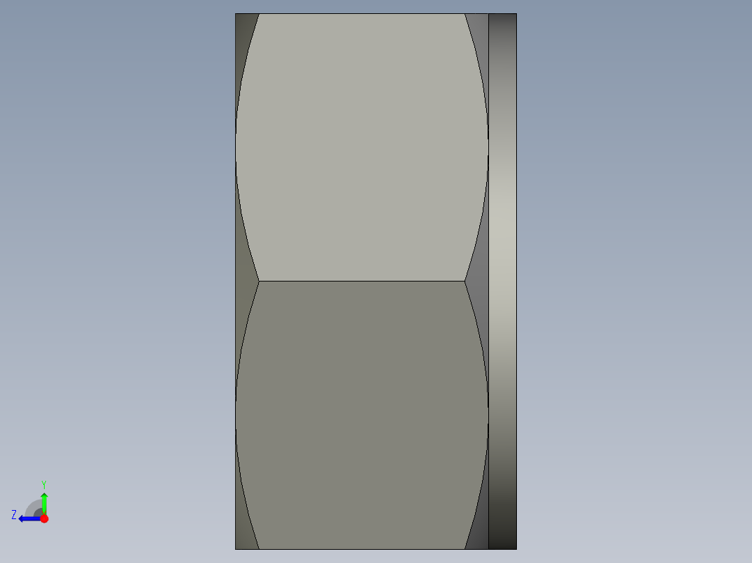 卡套式工业通用硬管接头20_bu-s右视图