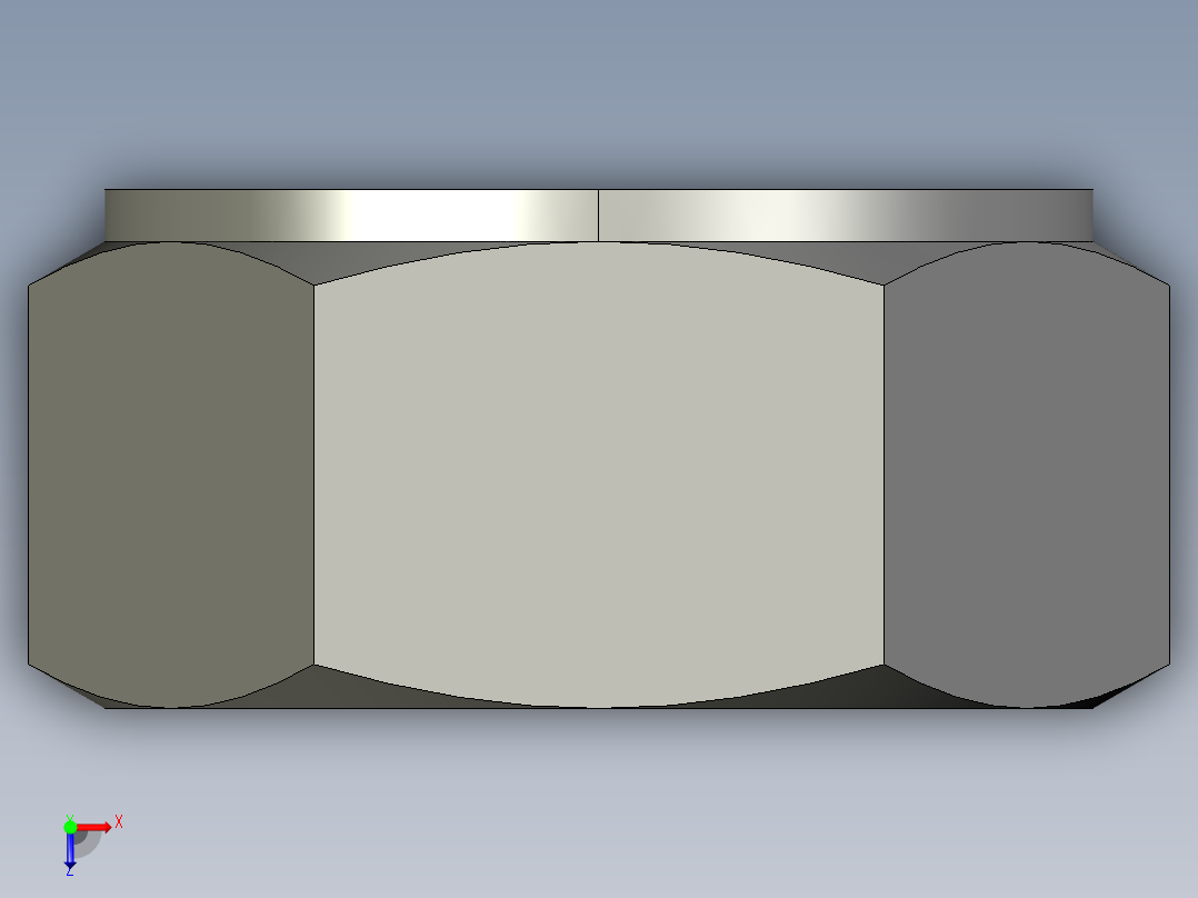 卡套式工业通用硬管接头20_bu-s俯视图