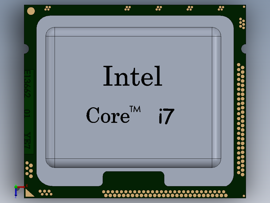 CPU处理器 (14)俯视图