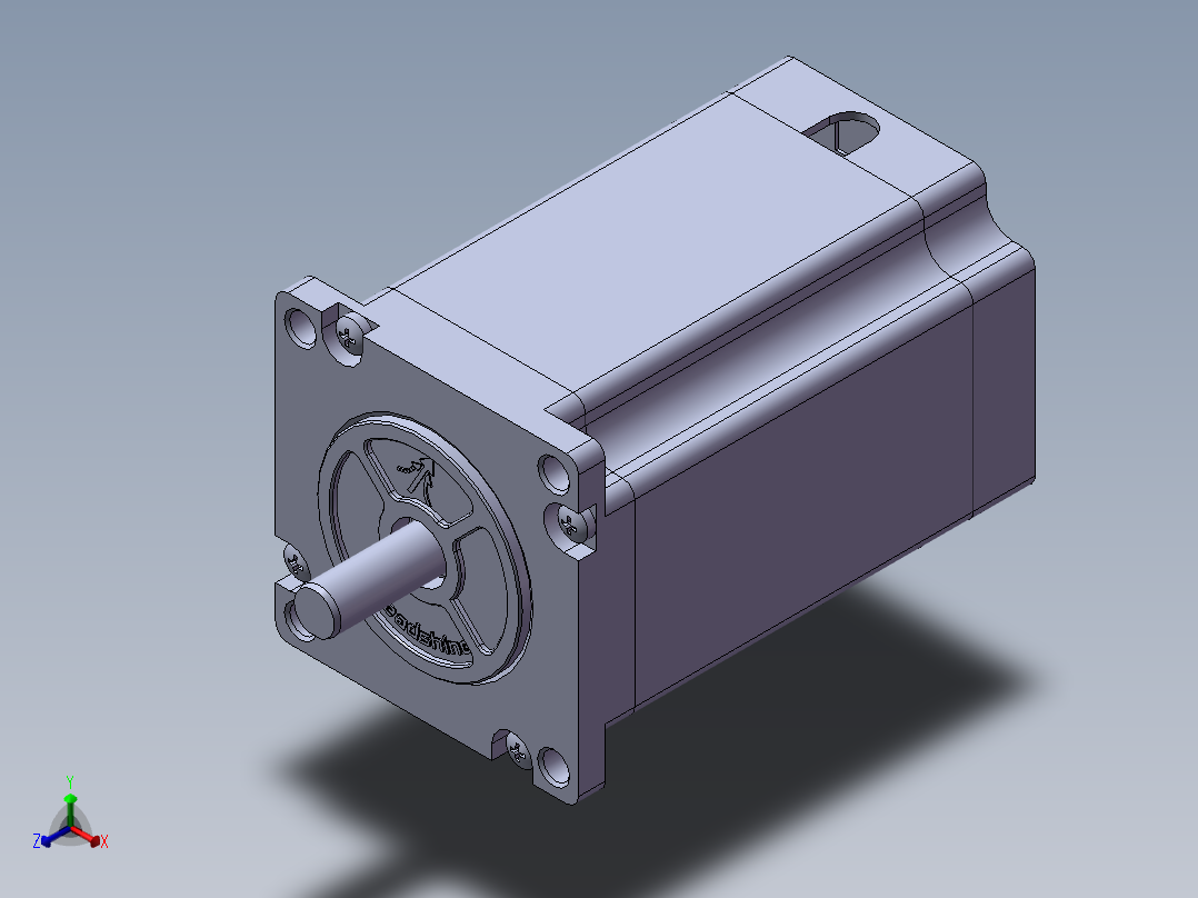 雷赛步进电机57CM26正等轴测图