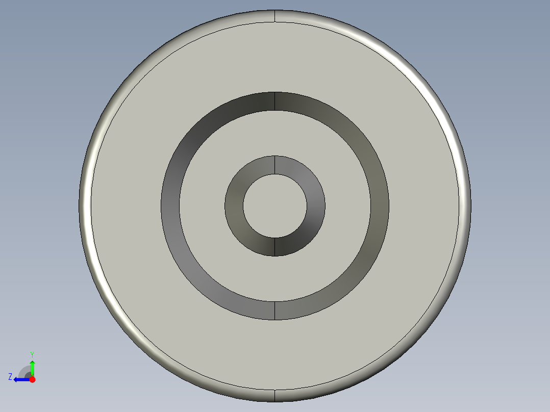 SKF带有一个坯料端的针辊轴承3D模型IGS格式右视图