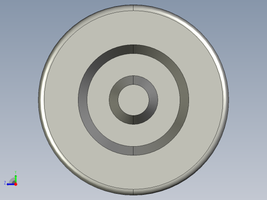 SKF带有一个坯料端的针辊轴承3D模型IGS格式右视缩略图