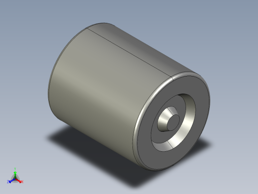 SKF带有一个坯料端的针辊轴承3D模型IGS格式正等轴测缩略图