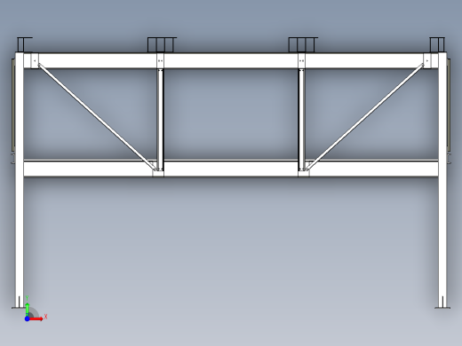 三层链条式升降横移立体车库前视缩略图