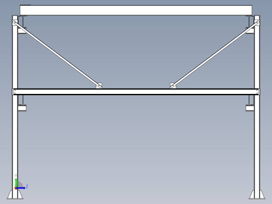 三层链条式升降横移立体车库左视图