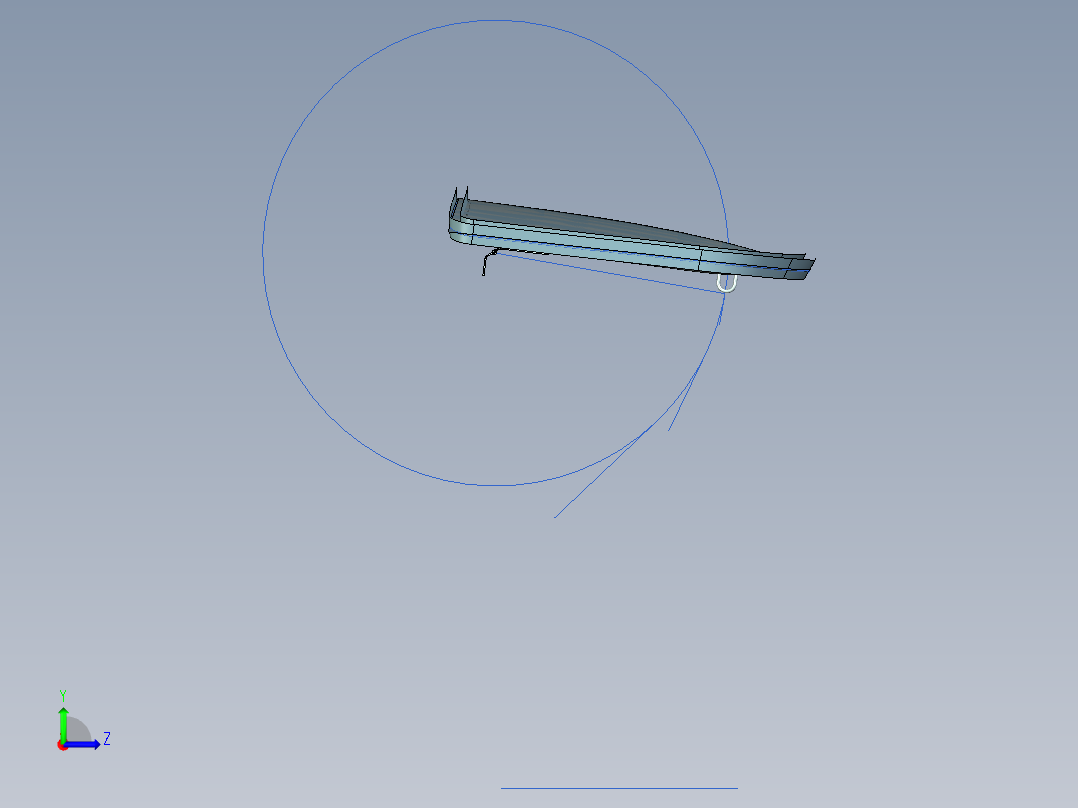汽车引擎盖--igs左视图