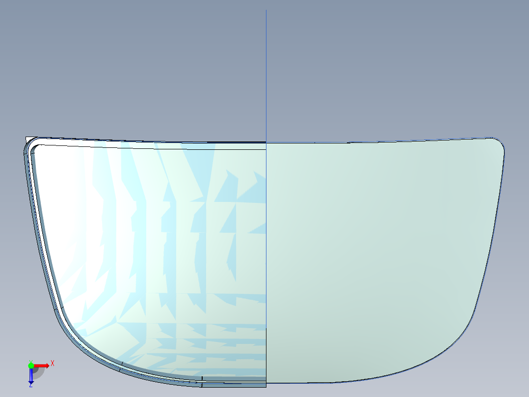 汽车引擎盖--igs俯视图