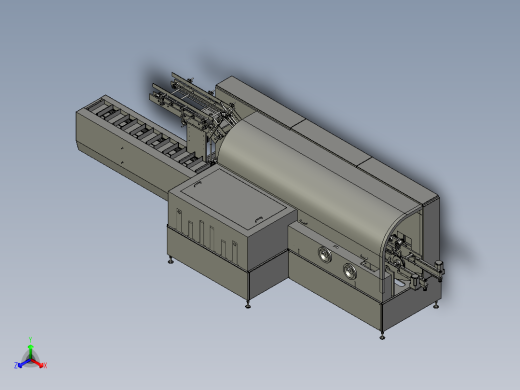 高速连续装盒机正等轴测缩略图