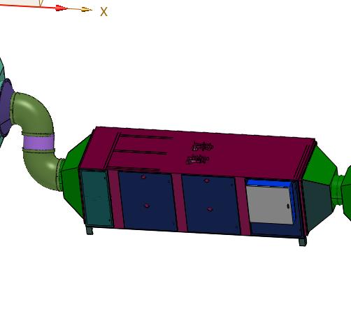 水浓解喷淋高能离子光氧除臭一体机