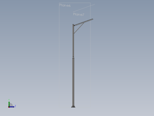 灯柱左视缩略图