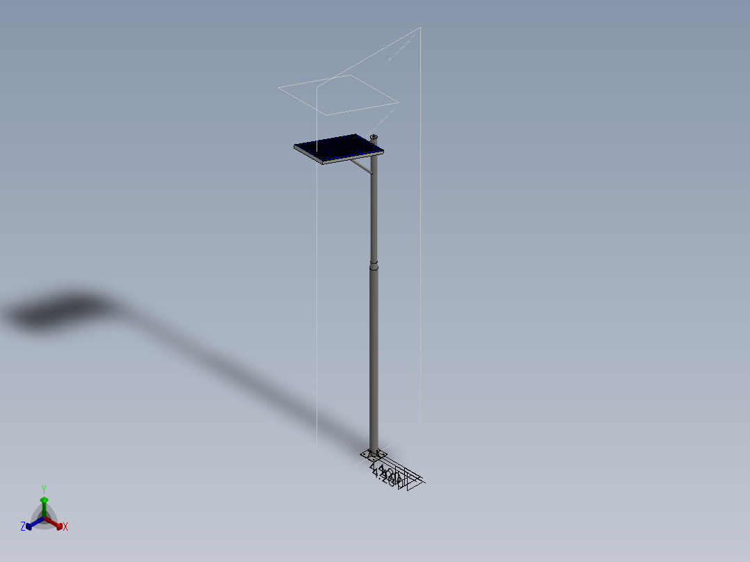 灯柱正等轴测图