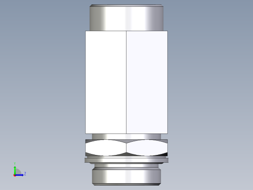 卡套式工业通用硬管接头EO_Adjustable_locknut_run_tee_LEE35LMOMDCF左视缩略图