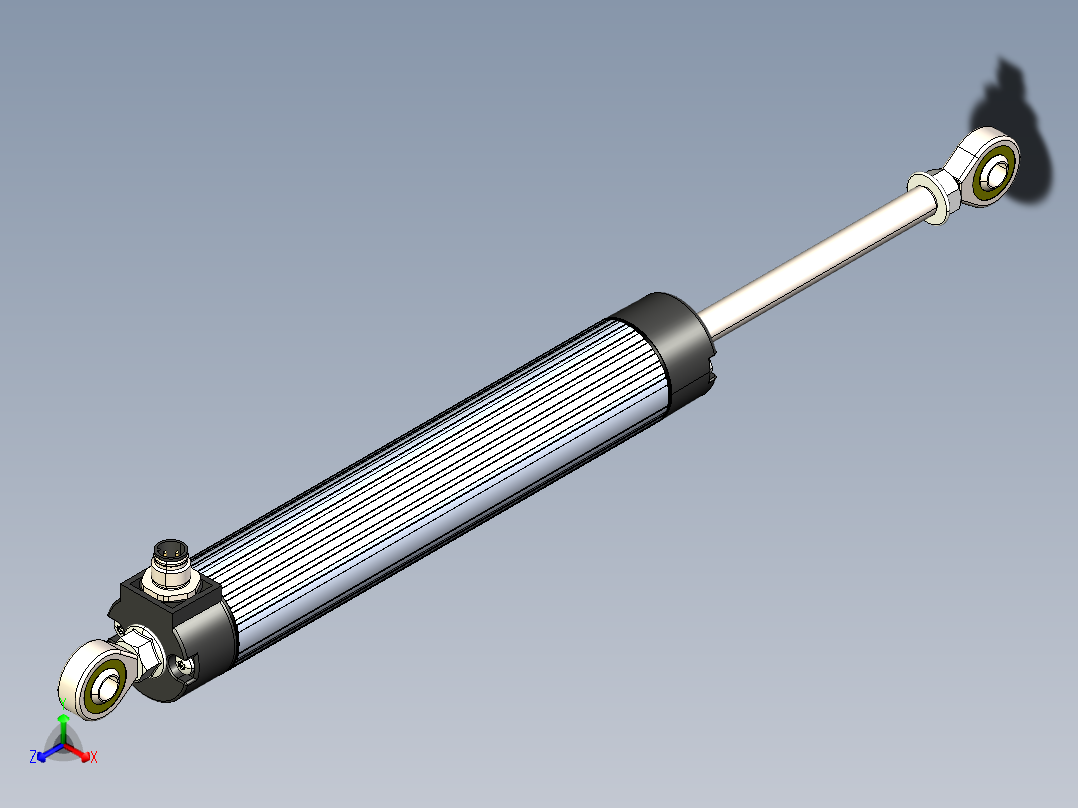 NOVOTECHNIK直线位移传感器LWG 系列正等轴测图