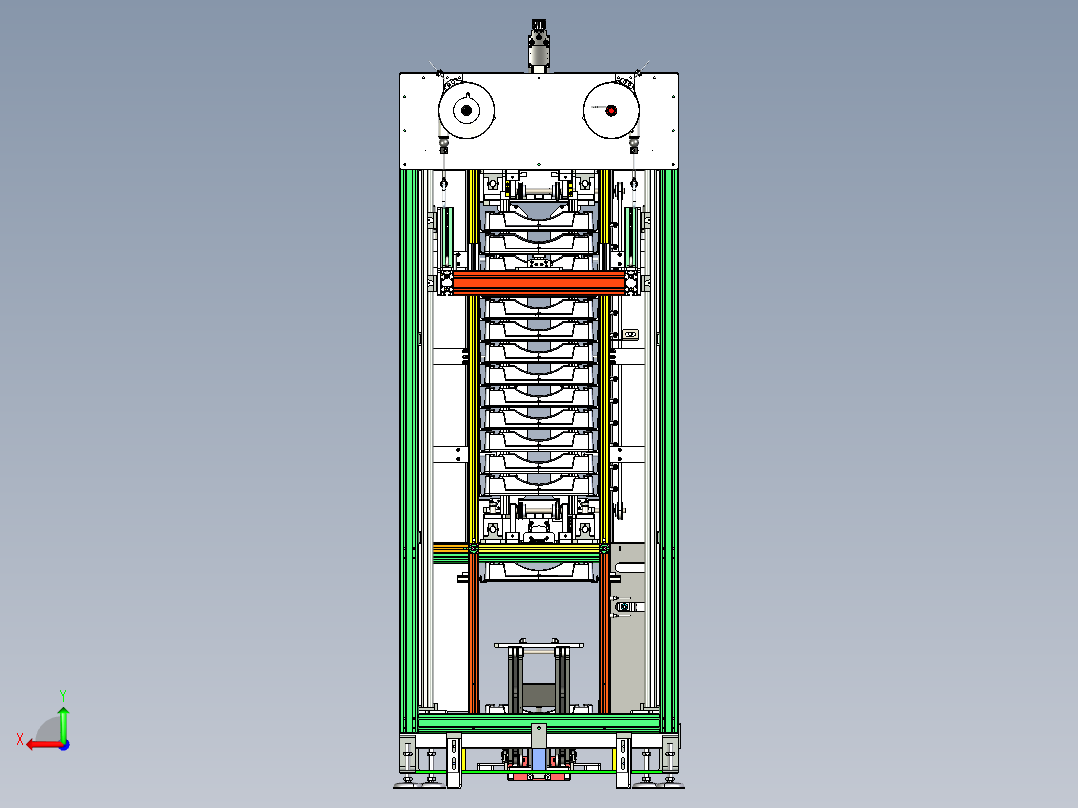 汽车单用途缓冲器生产线上下料机step后视图