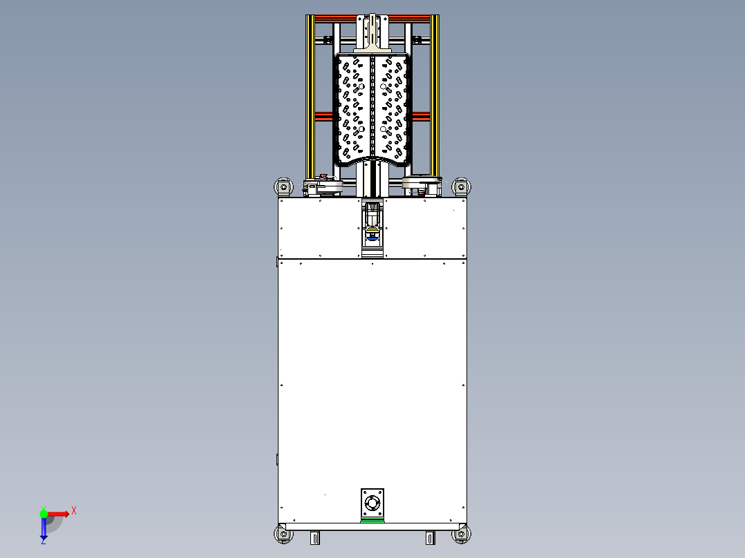 汽车单用途缓冲器生产线上下料机step俯视图