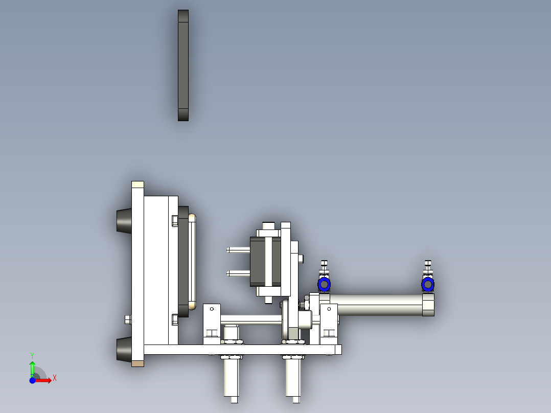 插座耐久试验台3D数模图纸+step格式前视图
